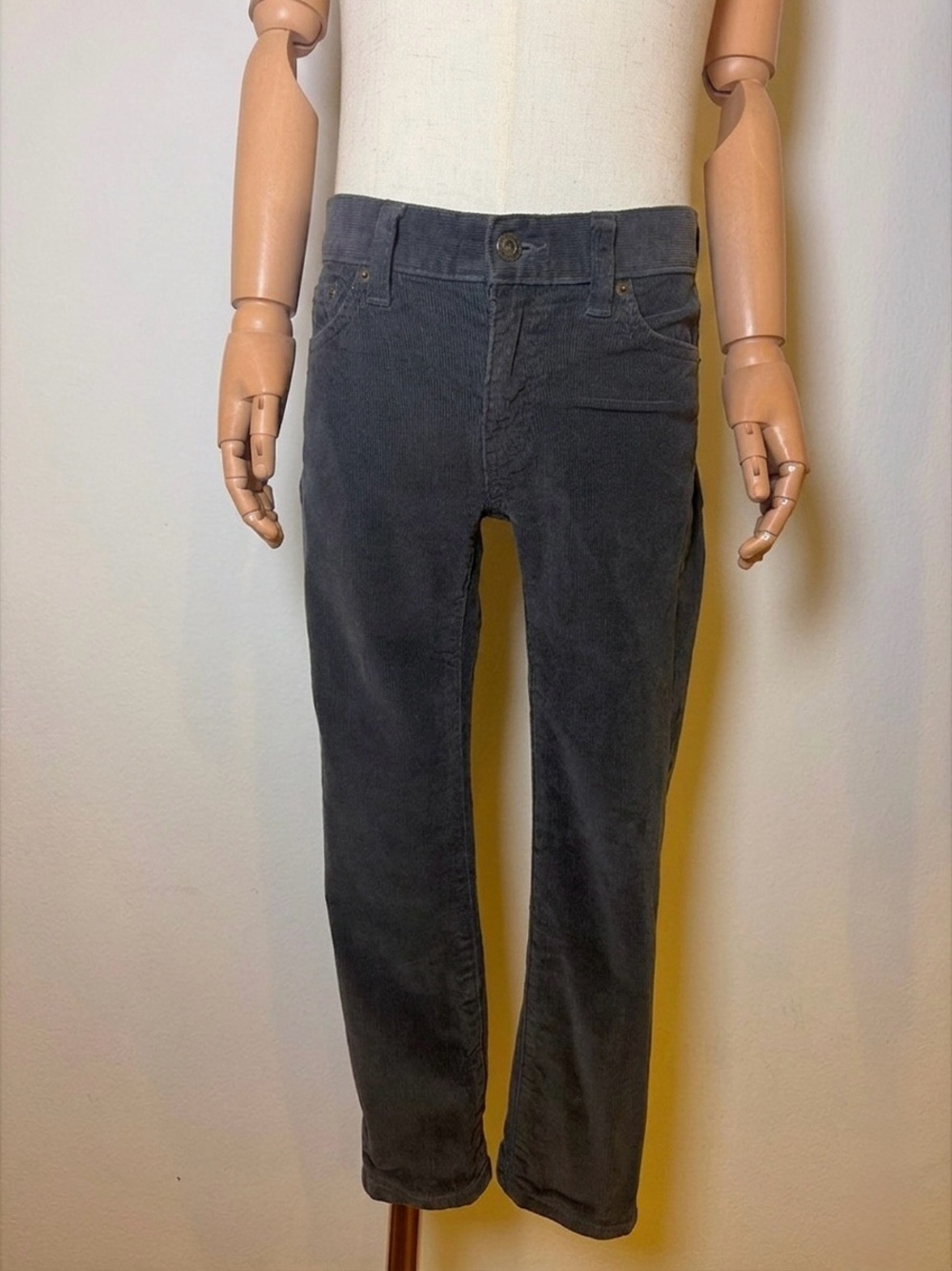 Crewcuts J.Crew Boys Grey Corduroy Pants Size 5 - Picture 3 of 7